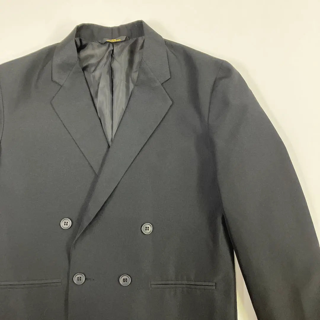 VAN HEUSEN Tailored Jacket Double old Women Retro Black | VAN HEUSEN テーラードジャケット　ダブル　古着女子　レトロ　ブラック