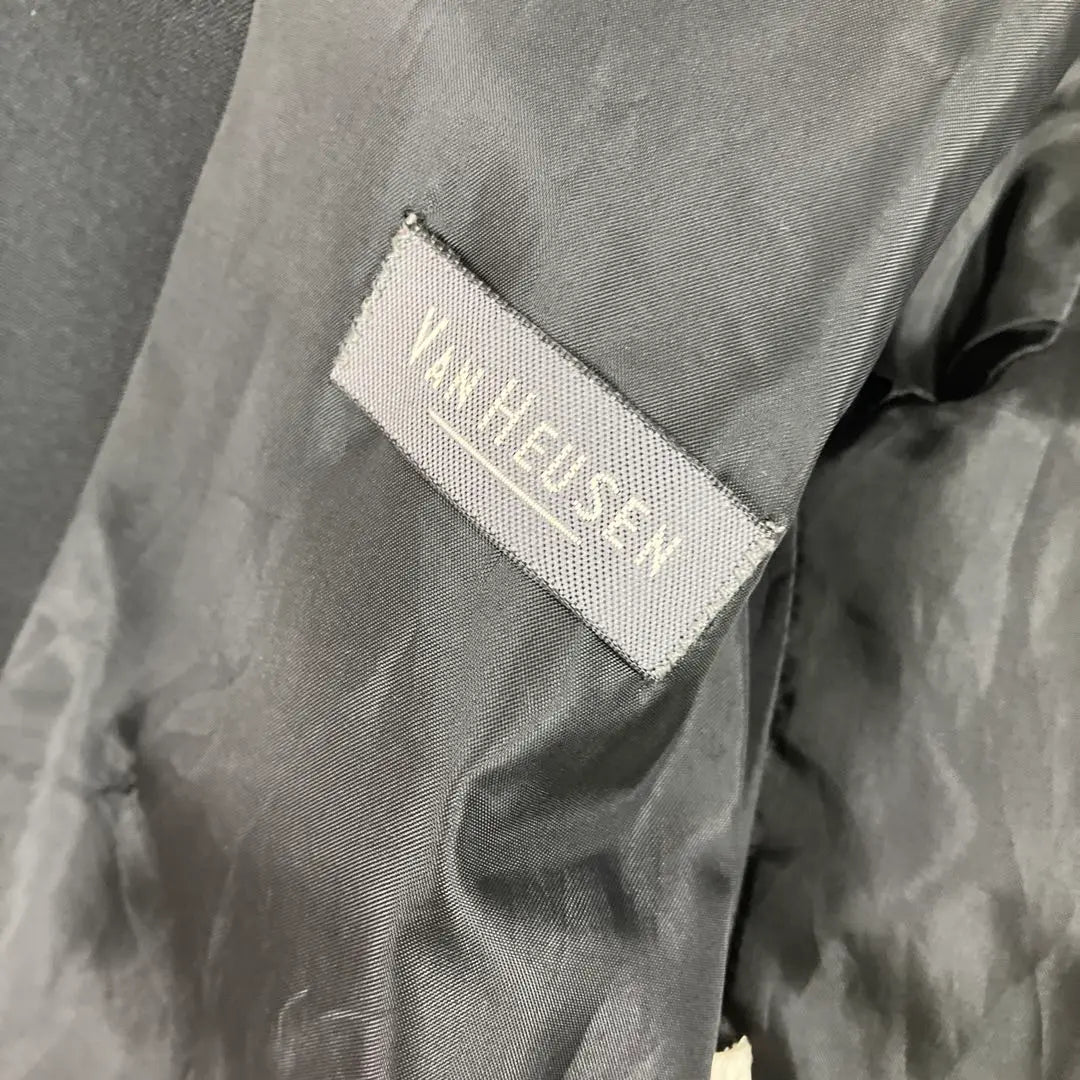 VAN HEUSEN Tailored Jacket Double old Women Retro Black | VAN HEUSEN テーラードジャケット　ダブル　古着女子　レトロ　ブラック