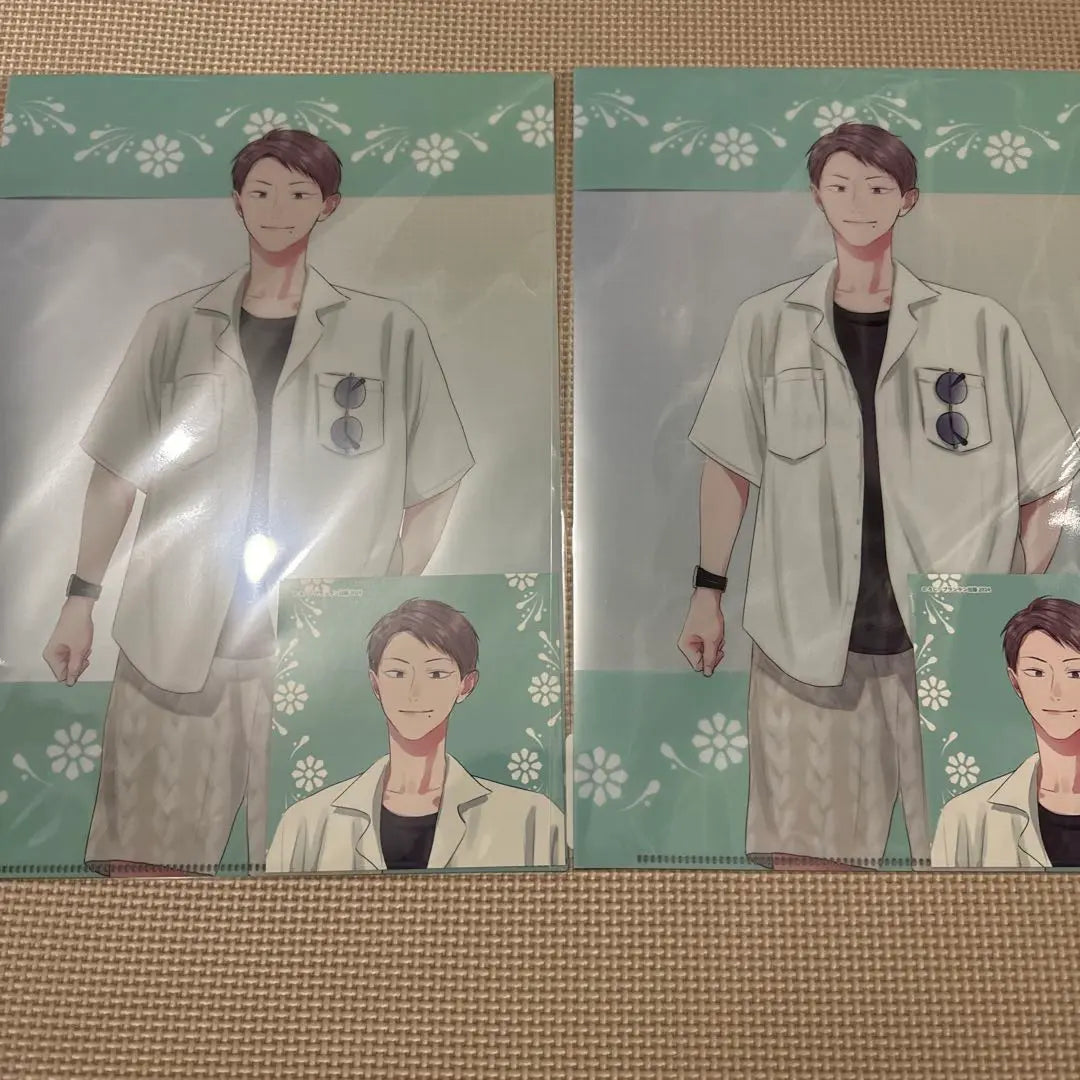 Blue and Ao Roji Rakuten Collection Online Lottery Clear File Set of 2