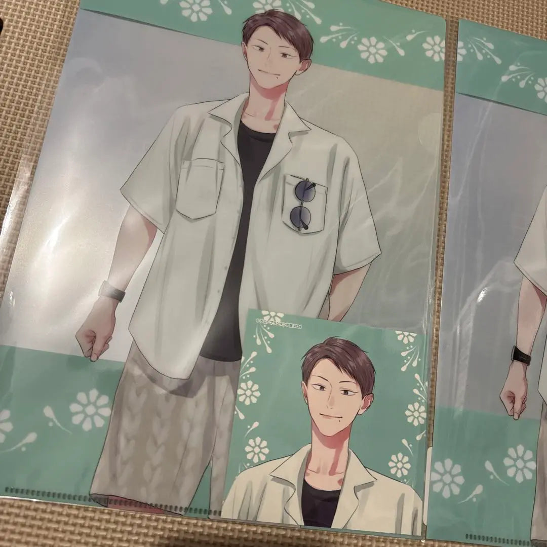 Blue and Ao Roji Rakuten Collection Online Lottery Clear File Set of 2