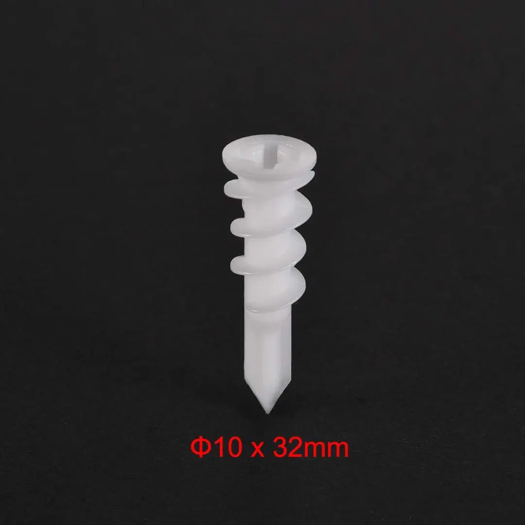 〚UXCELL〛Plastic expansion pipe Frame fixing tube White