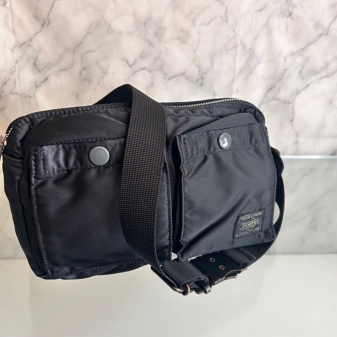 [Good condition] Porter Tanker Waistback Bodyback Black