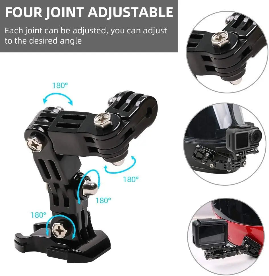 Action Camera Helmet Mount Set of 9