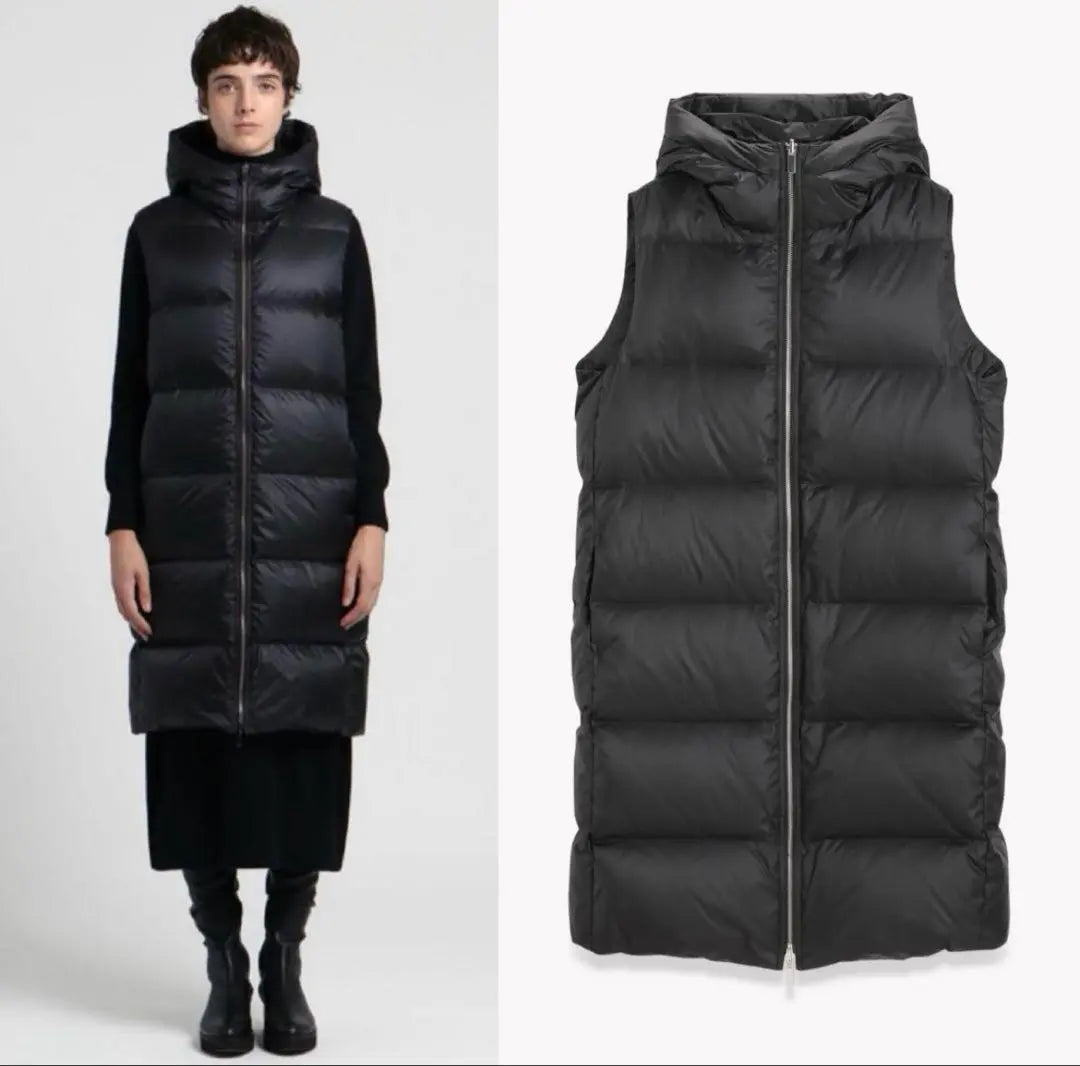 New tag included Sold out Theory 23AW long down vest Puffer vest