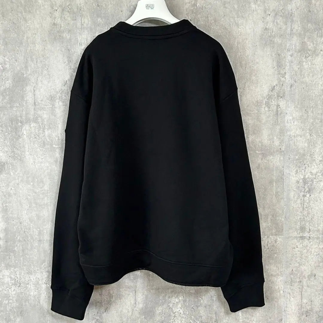 ☆New and unused and authentic guaranteed☆MONCLER logo sweatshirt XL black | ☆新品未使用・本物保証☆MONCLER ロゴ入りスウェットシャツ XL ブラック