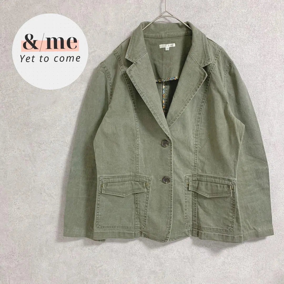 Luxe2 Denim Jacket Tailored Jacket Khaki Women's S