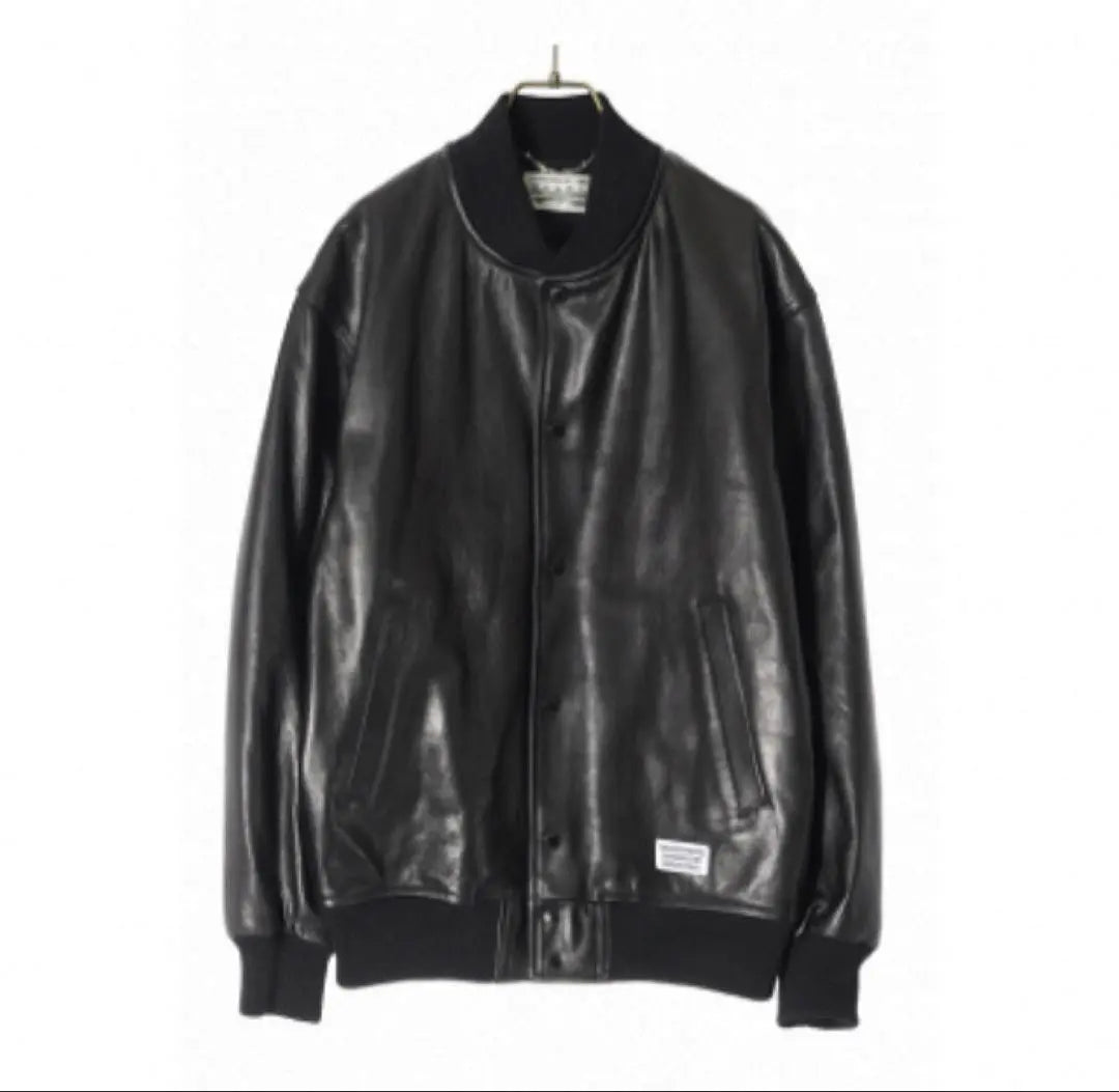 WACKO MARIA LEATHER VARSITY JACKET 22FW