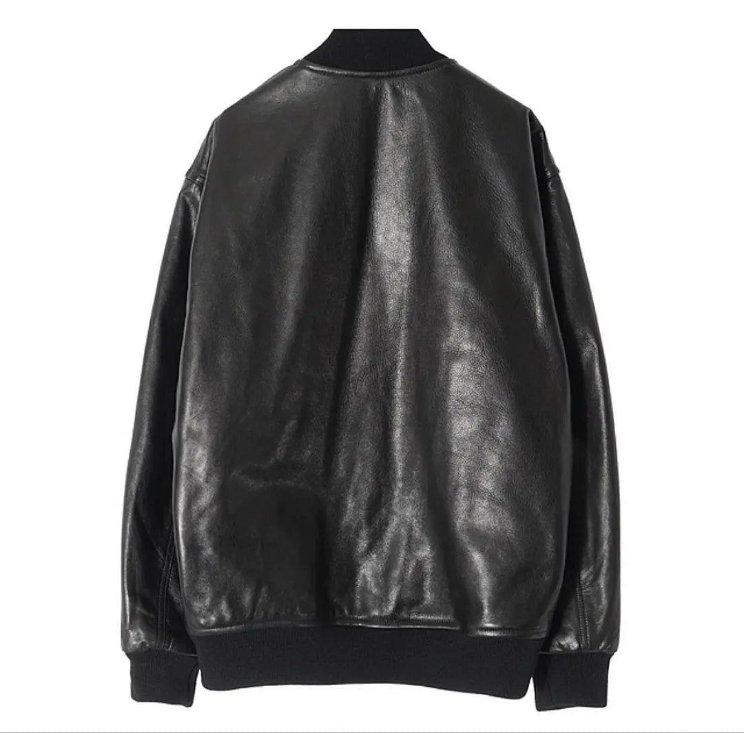 WACKO MARIA LEATHER VARSITY JACKET 22FW