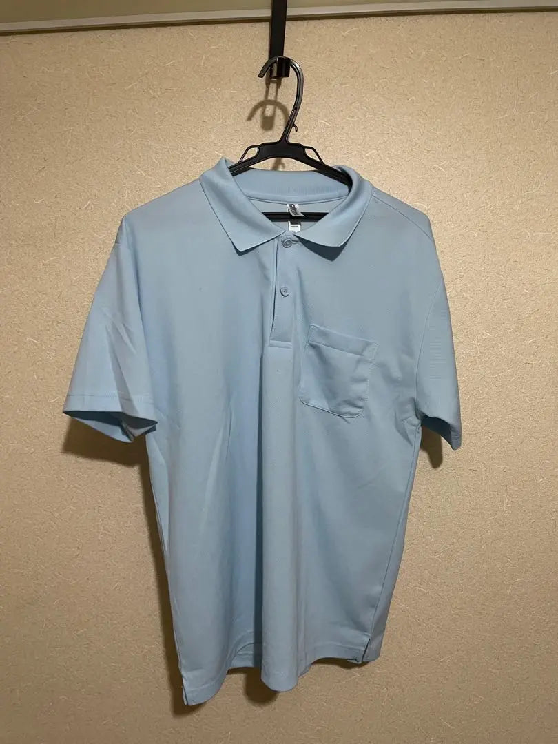 Nursing care/unisex ◾️Polo shirt, light blue L size | 介護・男女兼用◾️ポロシャツ・水色Lサイズ