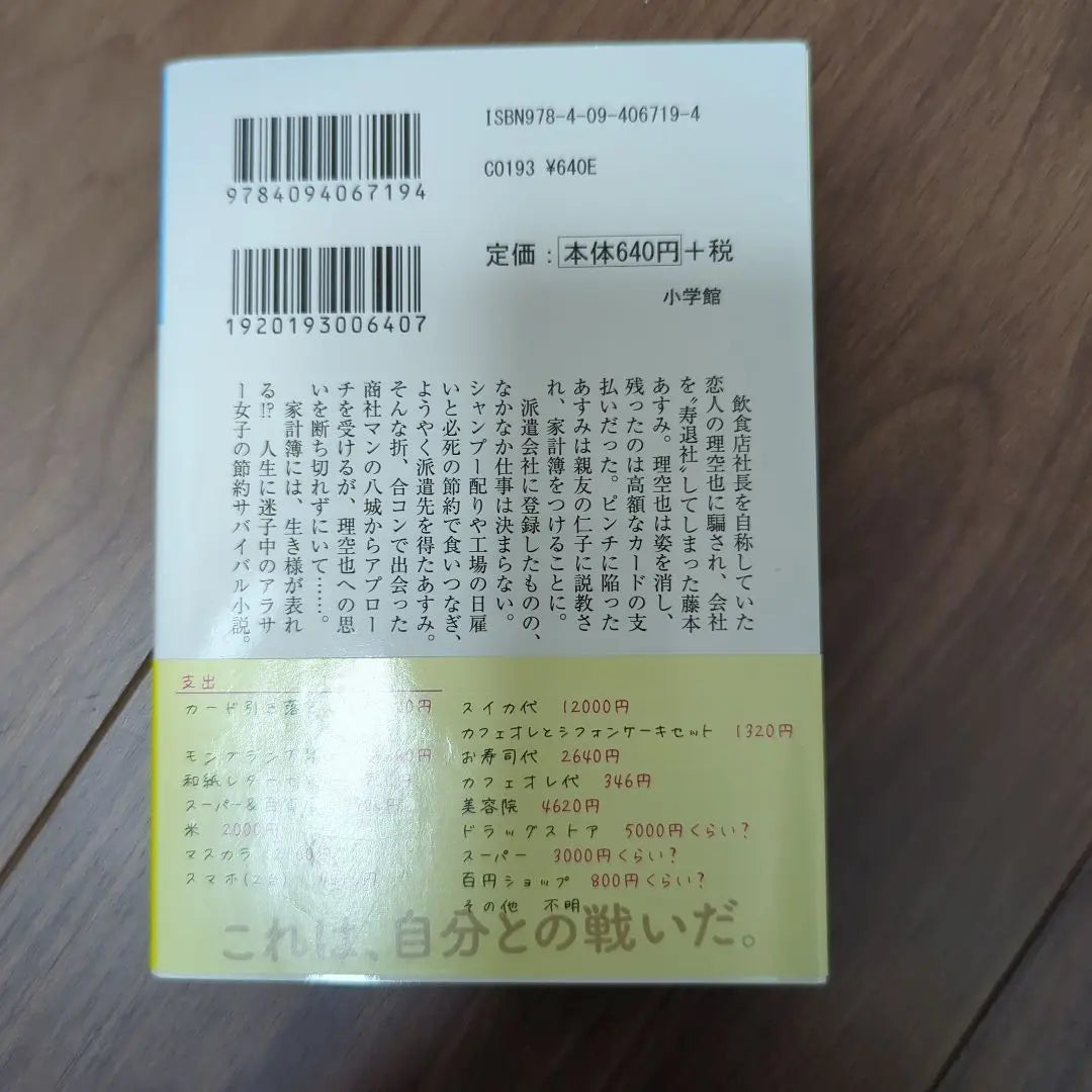 Libro de cuentas del hogar del empleado temporal Asumi