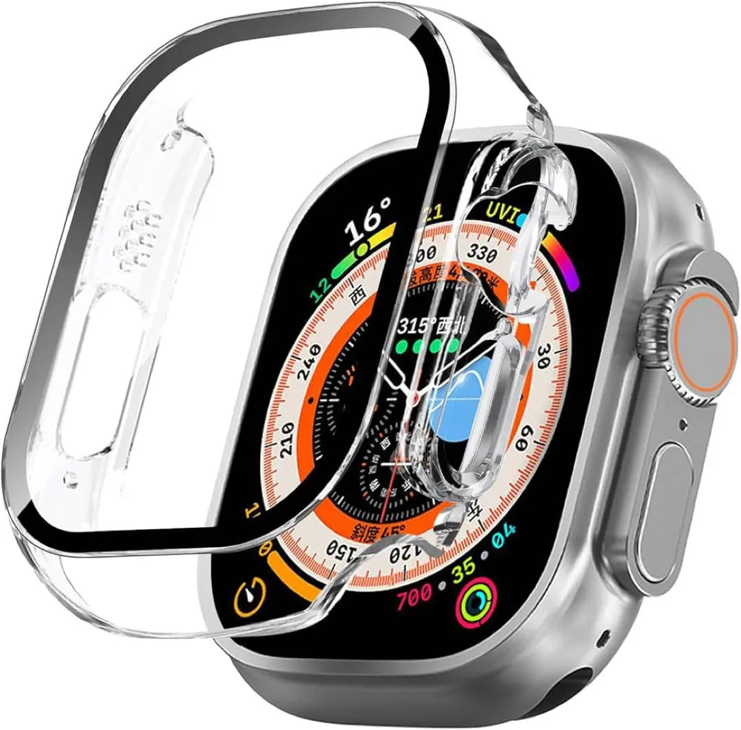 Caja compatible con Apple Watch Ultra2/Ultra 49 mm transparente | Apple Watch Ultra2/Ultra reloj de pulsera de 49 mm de color