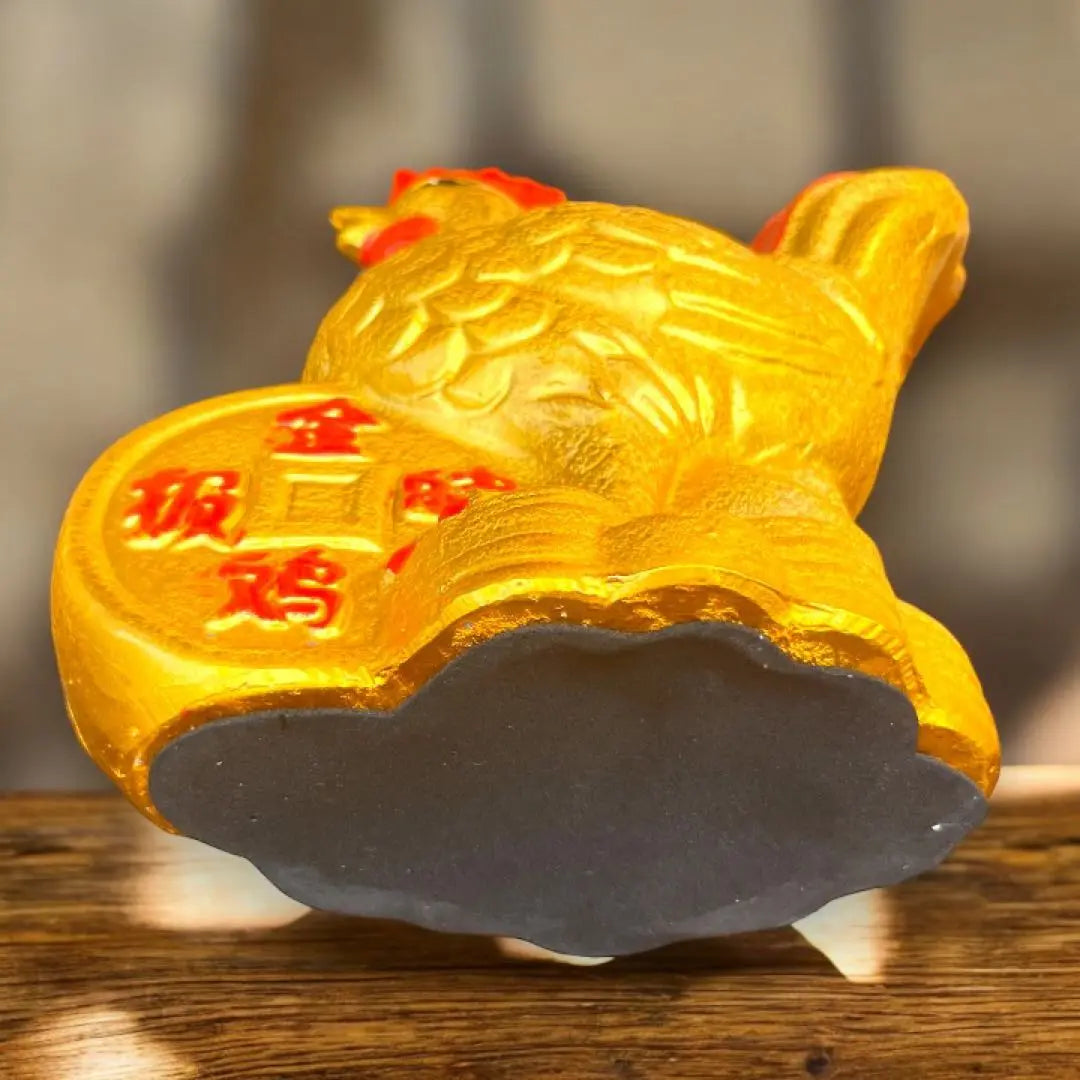 Ceramic Chicken Lucky Goods Arita-yaki Ornament Interior God's Use of God's Heavenly Gold Chicken Lucky Goods