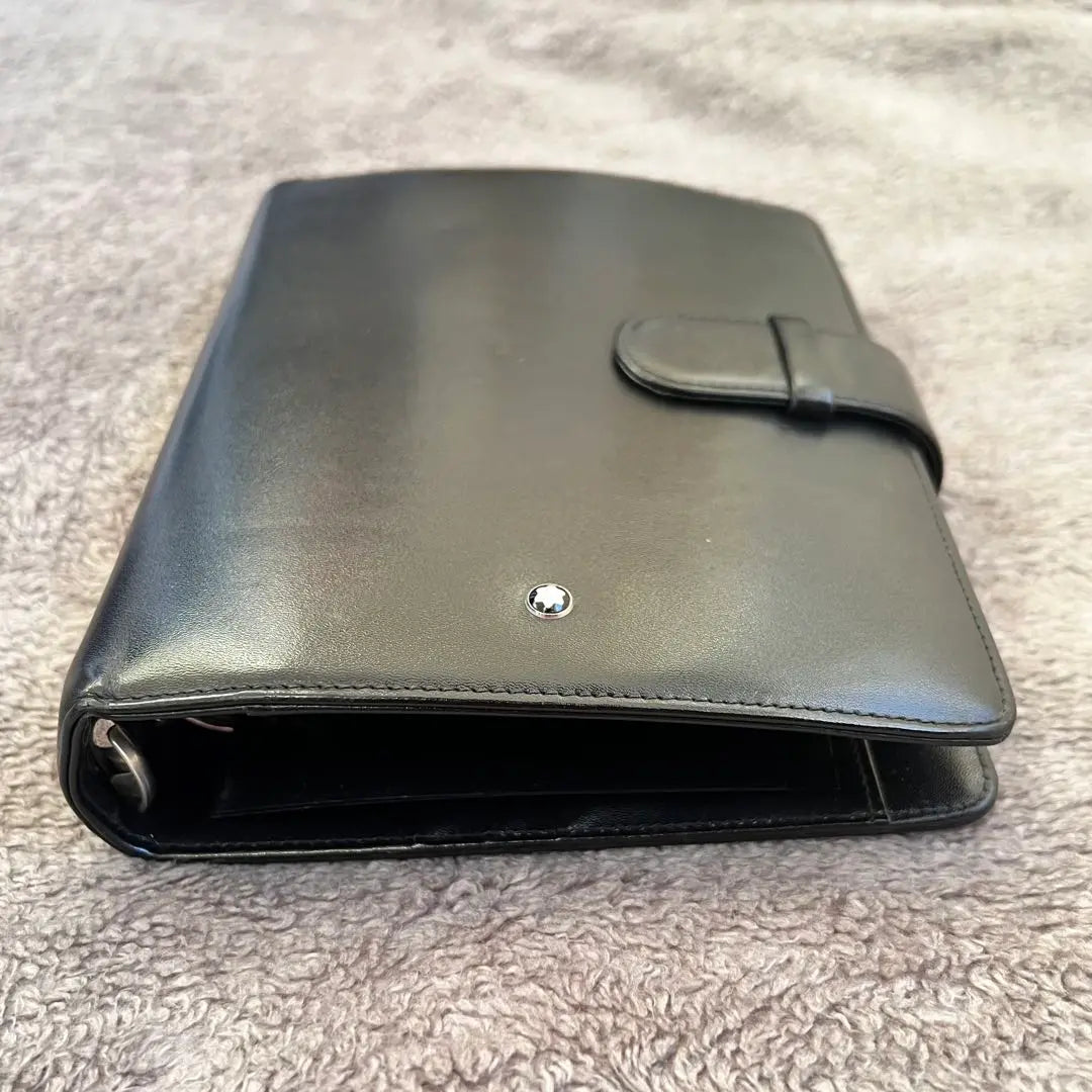 Agenda Montblanc A6 de piel negra, en muy buen estado y poco común