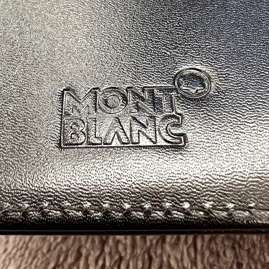 Beautiful condition Rare MONTBLANC Montblanc Black Leather System Diary A6