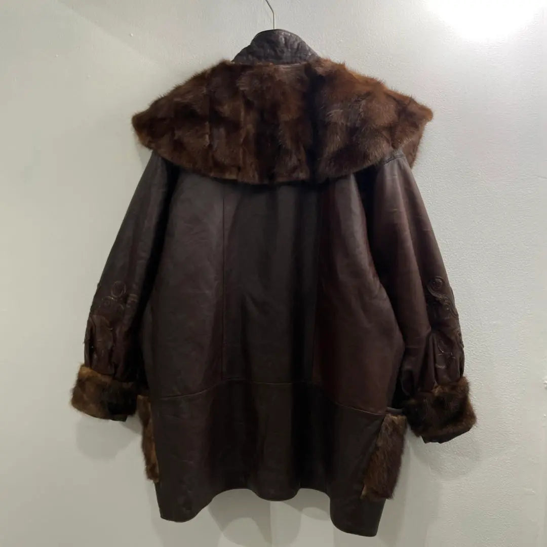 80s 90s leather jacket fur jacket European european E613 | 80s 90s レザージャケット ファージャケット ヨーロッパ ユーロ E613