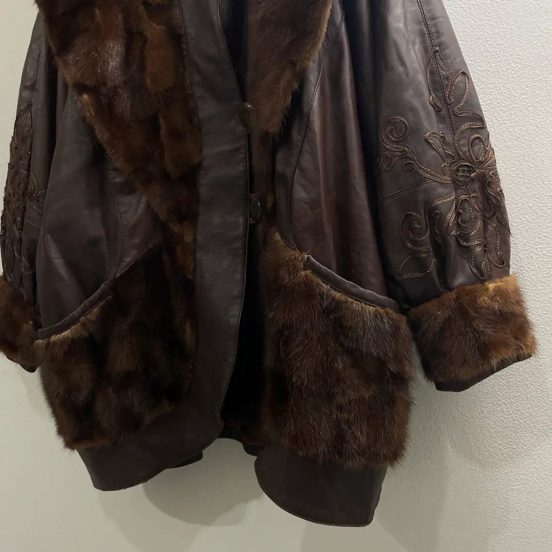 80s 90s leather jacket fur jacket European european E613 | 80s 90s レザージャケット ファージャケット ヨーロッパ ユーロ E613