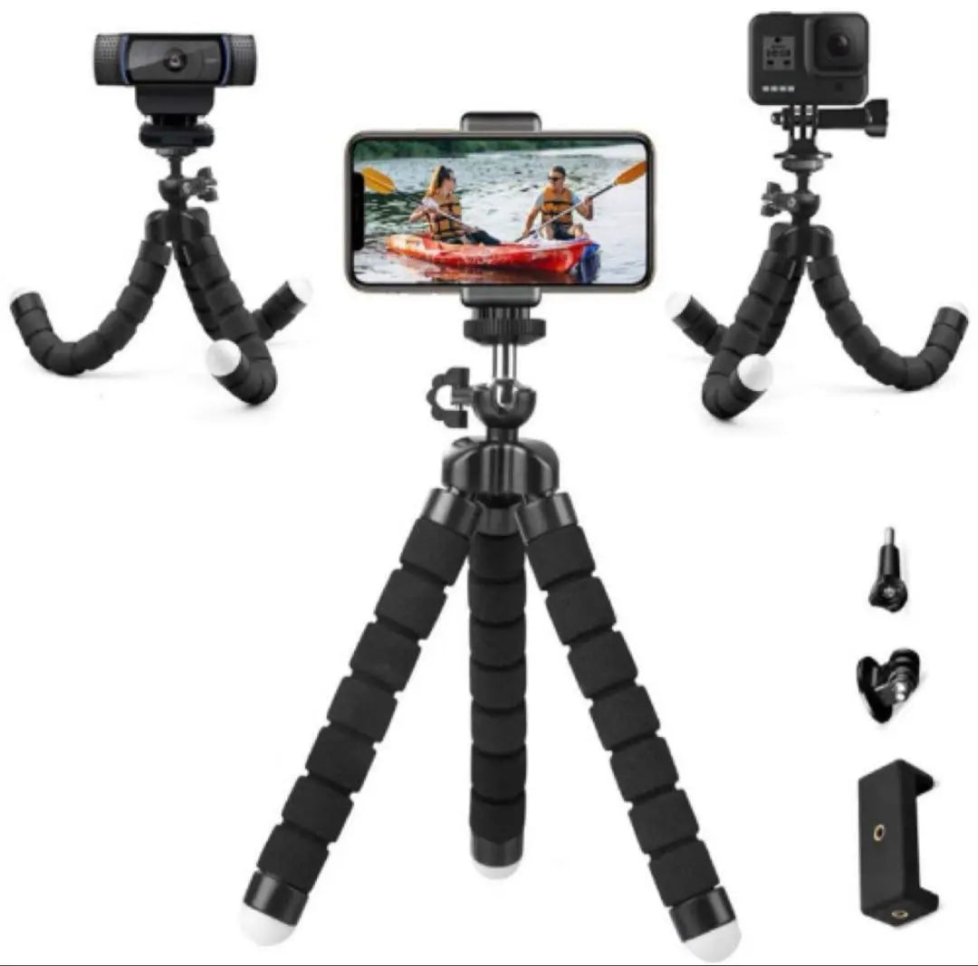 Smartphone, tripod, octopus foot stand, photography stand, shutter button, Bluetooth