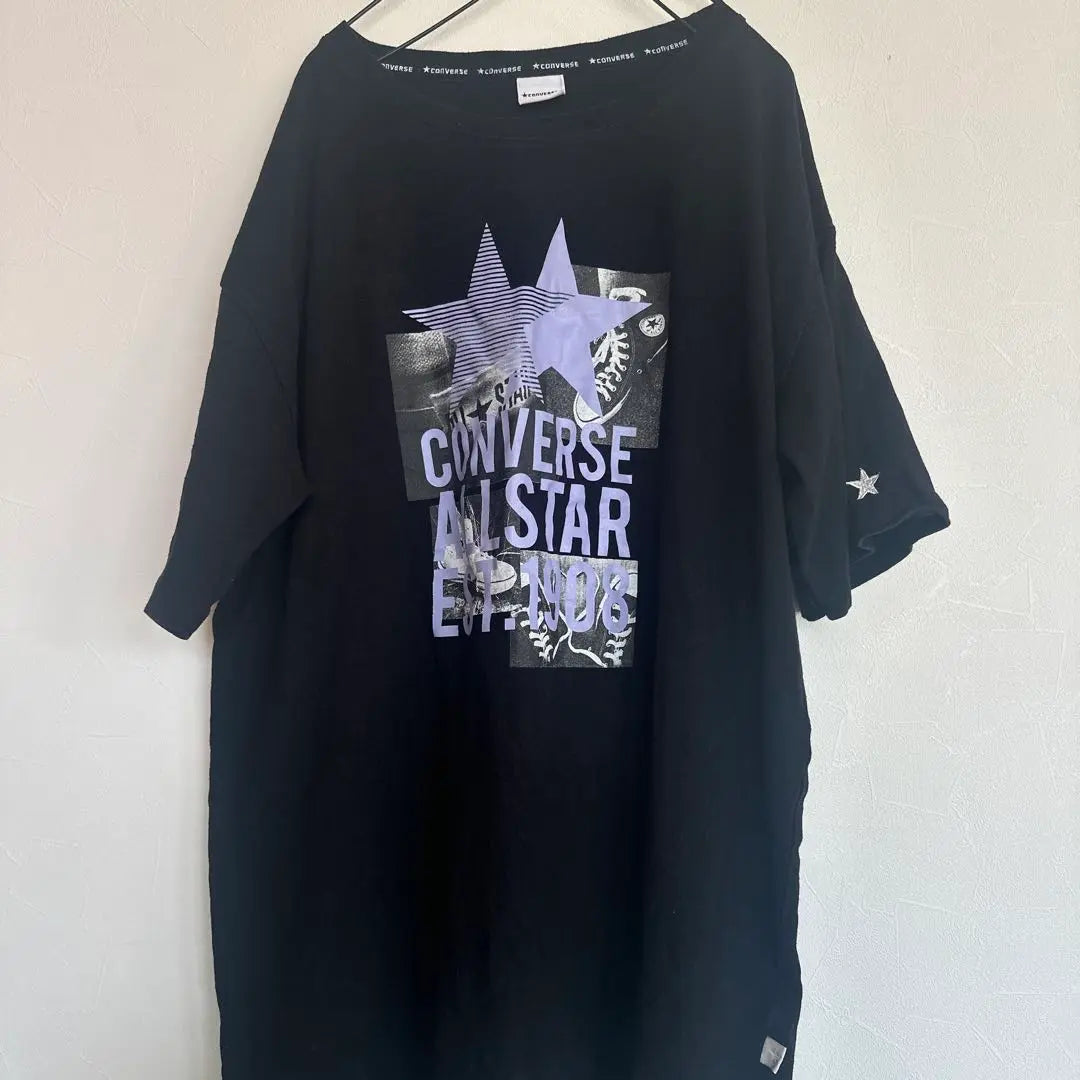 QM1056 CONVERSE Camiseta gráfica fundada en 1908 | QM1056 CONVERSE グラフィックTシャツ 1908年設立 黒