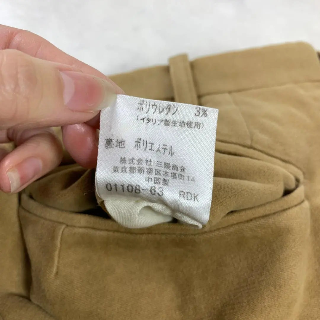 A1377 Black Label Cotton Corduroy Pants Beige 85