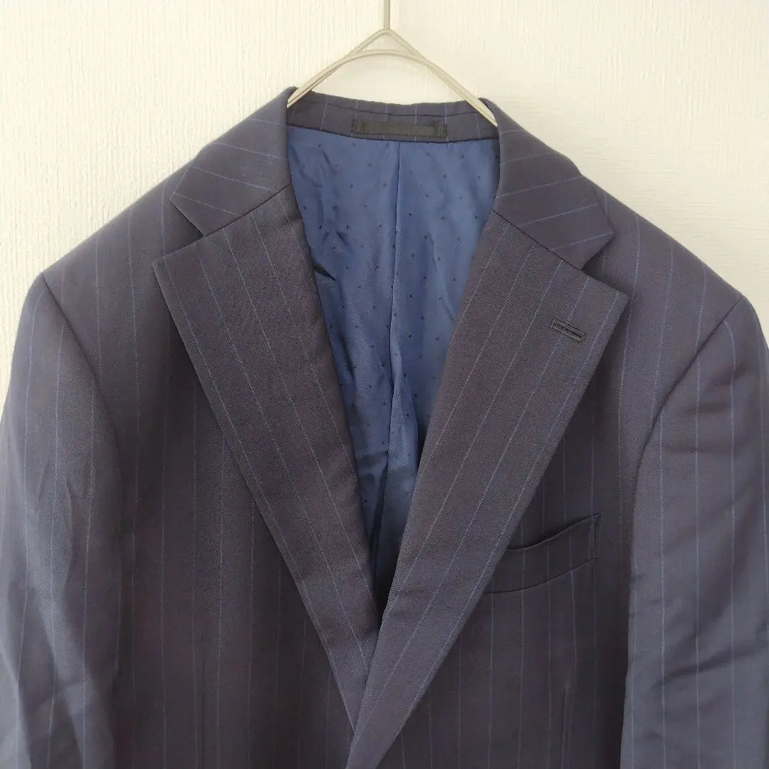 ☆Good condition ☆DIFFERENCE/Suit jacket/100% wool/Made in Japan/Navy