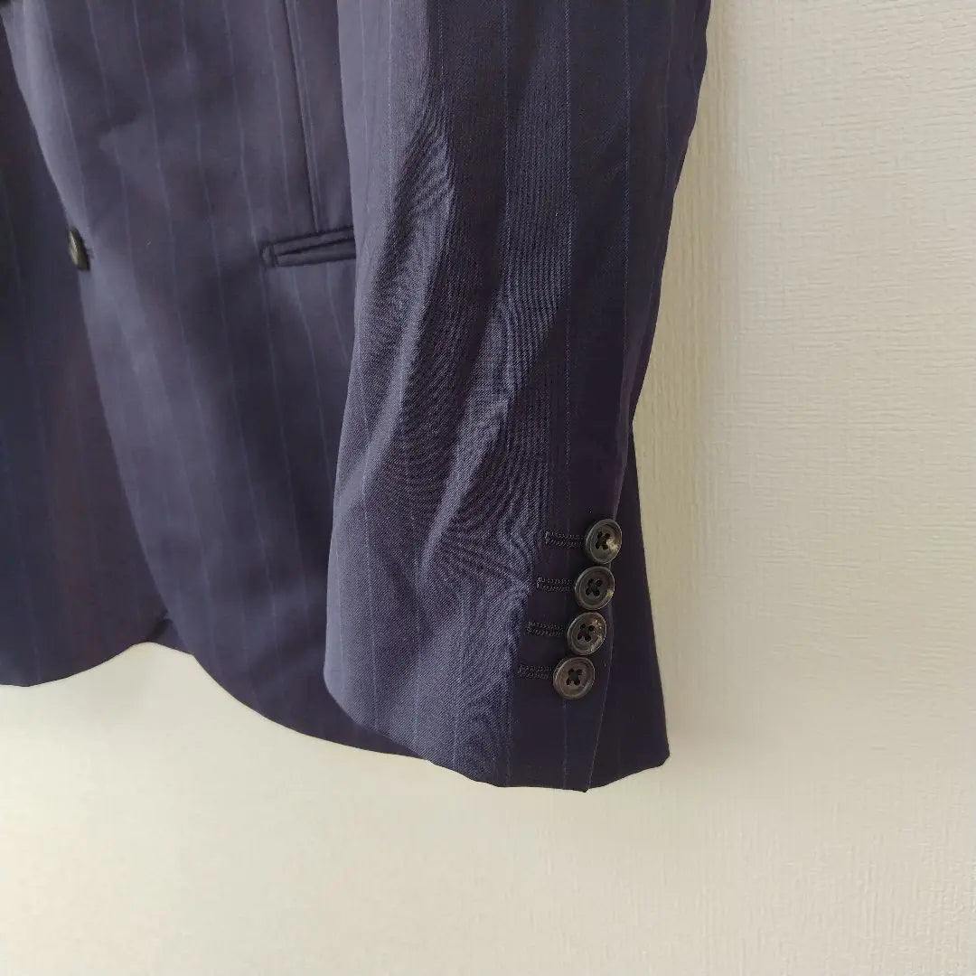 ☆Good condition ☆DIFFERENCE/Suit jacket/100% wool/Made in Japan/Navy