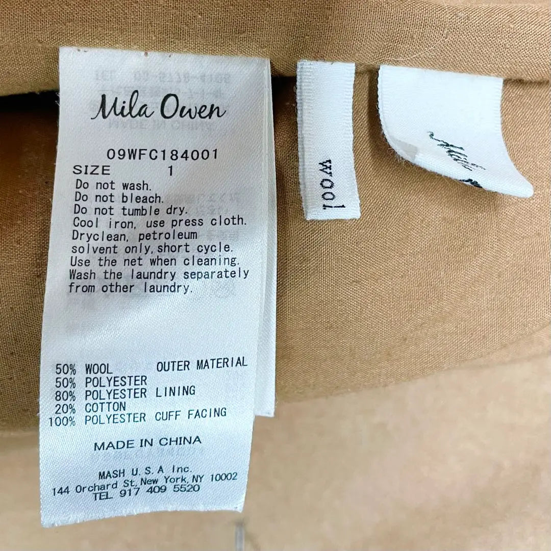 [MilaOwen] Mila Owen Double Button Chester Coat Camel Size 1