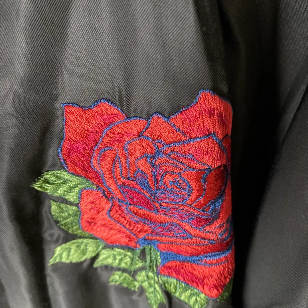 [Super Rare] Oriental Embroidered Rose Skull Stanley Mouse