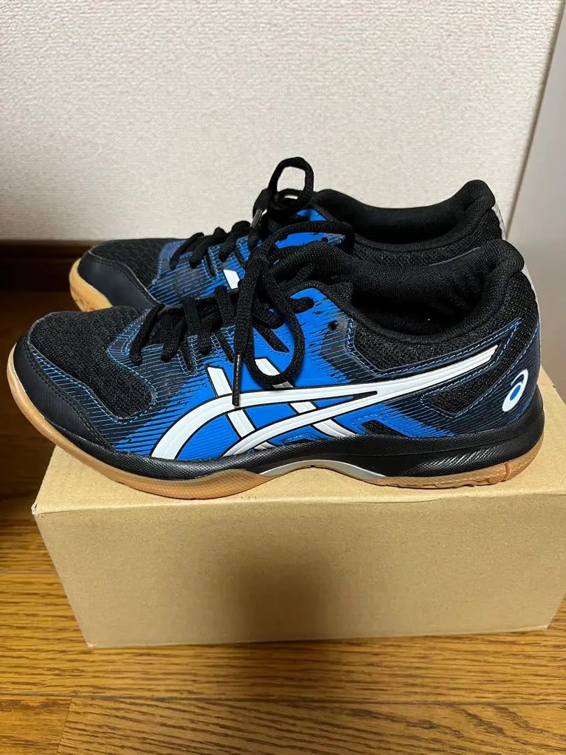 Asics Volleyball Shoes Blue/Black 23.5cm + Bonus