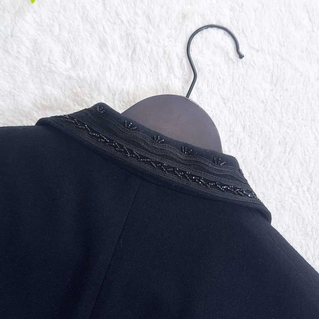 《Novedad》Chaqueta entallada con adornos de cuentas de POLO RALPH LAUREN en color negro