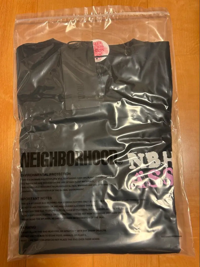 NEIGHBORHOOD ASSC collaboration long sleeve T-shirt black