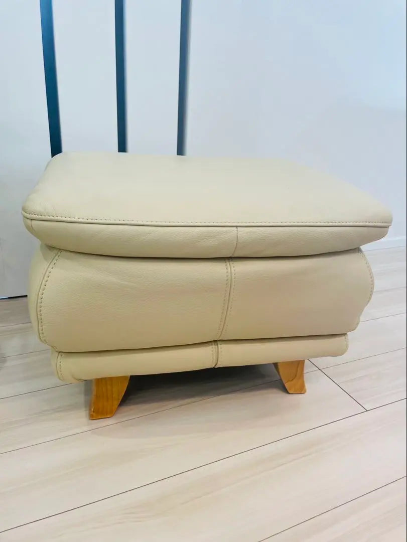 [Luxury] IDC Otsuka Furniture Leather Full Leather Ottoman Austin