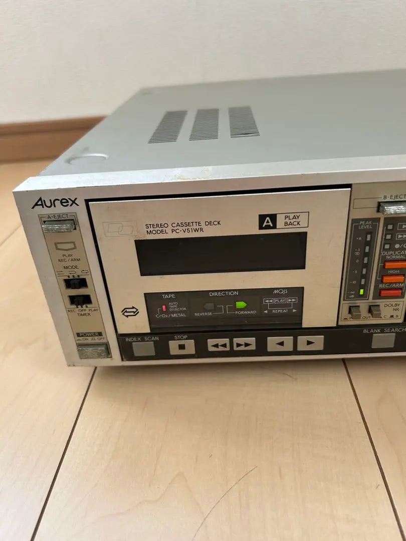 Toshiba AUREX Stereo Cassette Deck Operation confirmed PC-V51WR