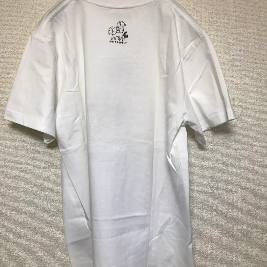 Popular item [Underwater, it's painful] Short-sleeved T-shirt/White/Yamamoto Naoki