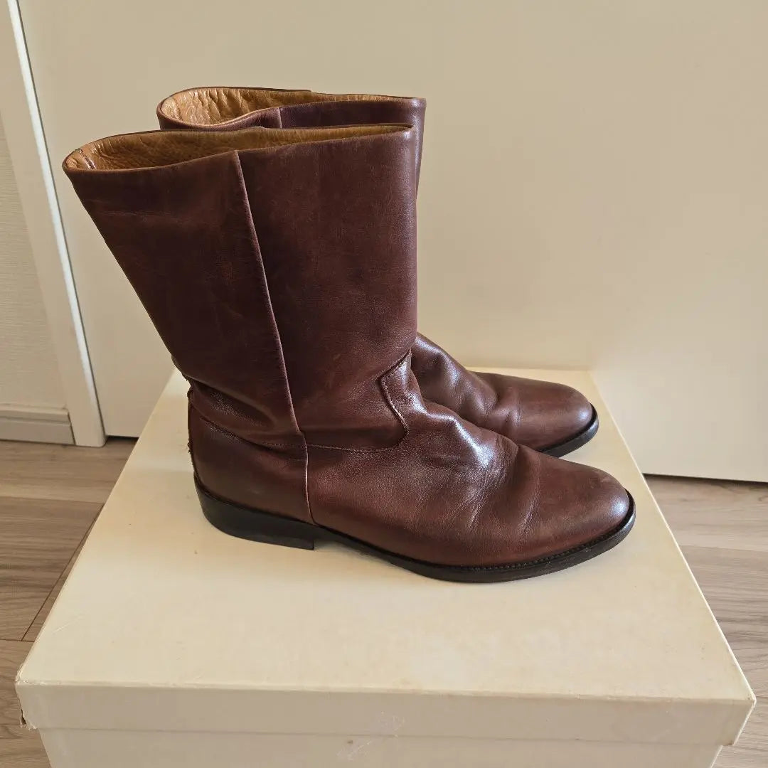 Vintage Martin Margiela Brown Boots, 41 Boxes