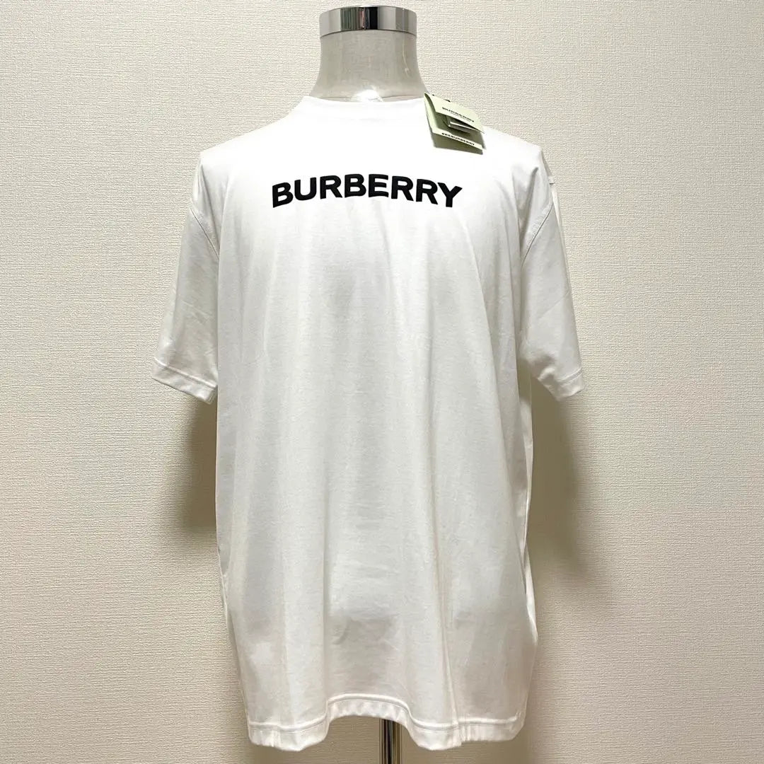 Tag included BURBERRY Short-sleeved T-shirt 3D logo Center logo White Current tag