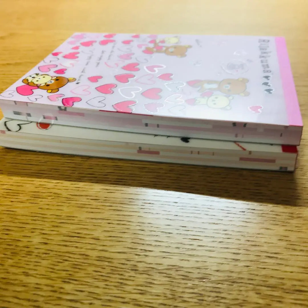 Libretas Rilakkuma 2 - Llenas de corazones | リラックマ メモ帳2冊 ハートがいっぱい