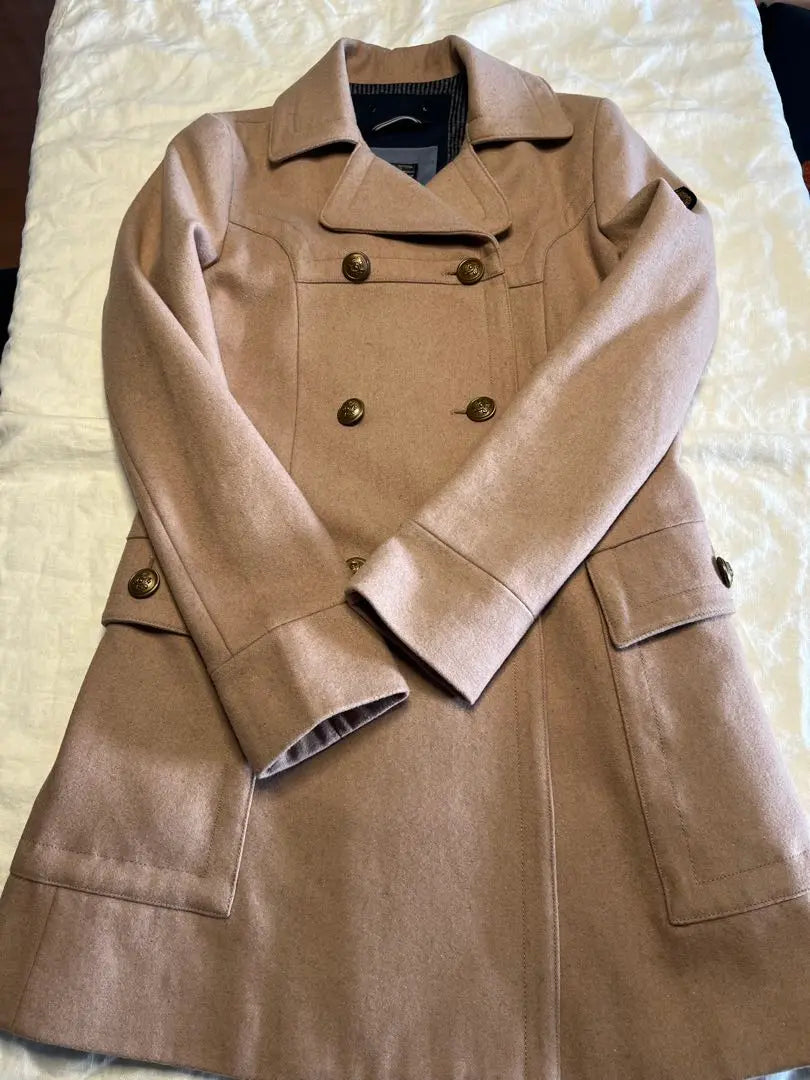 List price 60,000 yen Ever over replay compressed wool coat military gold button | 定価6万円越　リプレイ　圧縮ウール　コート　ミリタリー　金ボタン