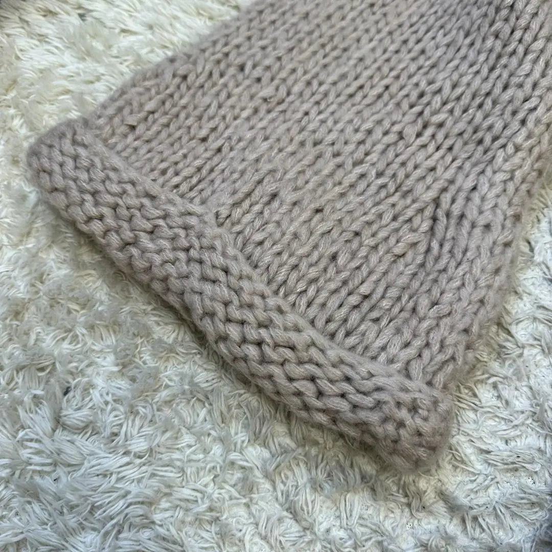 [Lyridia] New tagged acrylic knit sweater beige 5/4 length sode | 《リリディア》新品 タグ付き アクリル ニット セーター ベージュ 5分丈ソデ