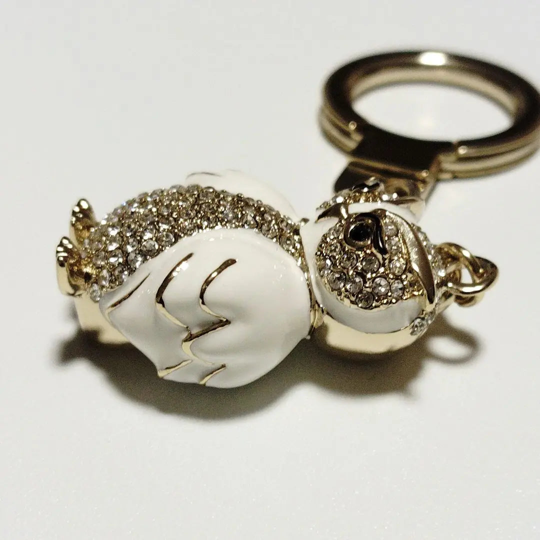 [Good condition✨️] kate spade owl bringing happiness gold key ring