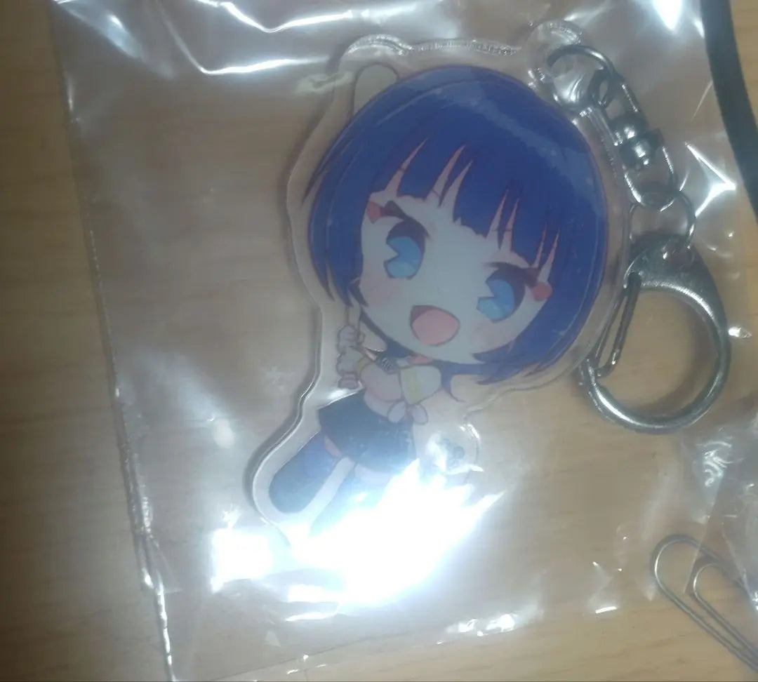 [New and unopened] Pacific League collaboration Fukuoka Softbank Hawks Asaka Karin Keychain