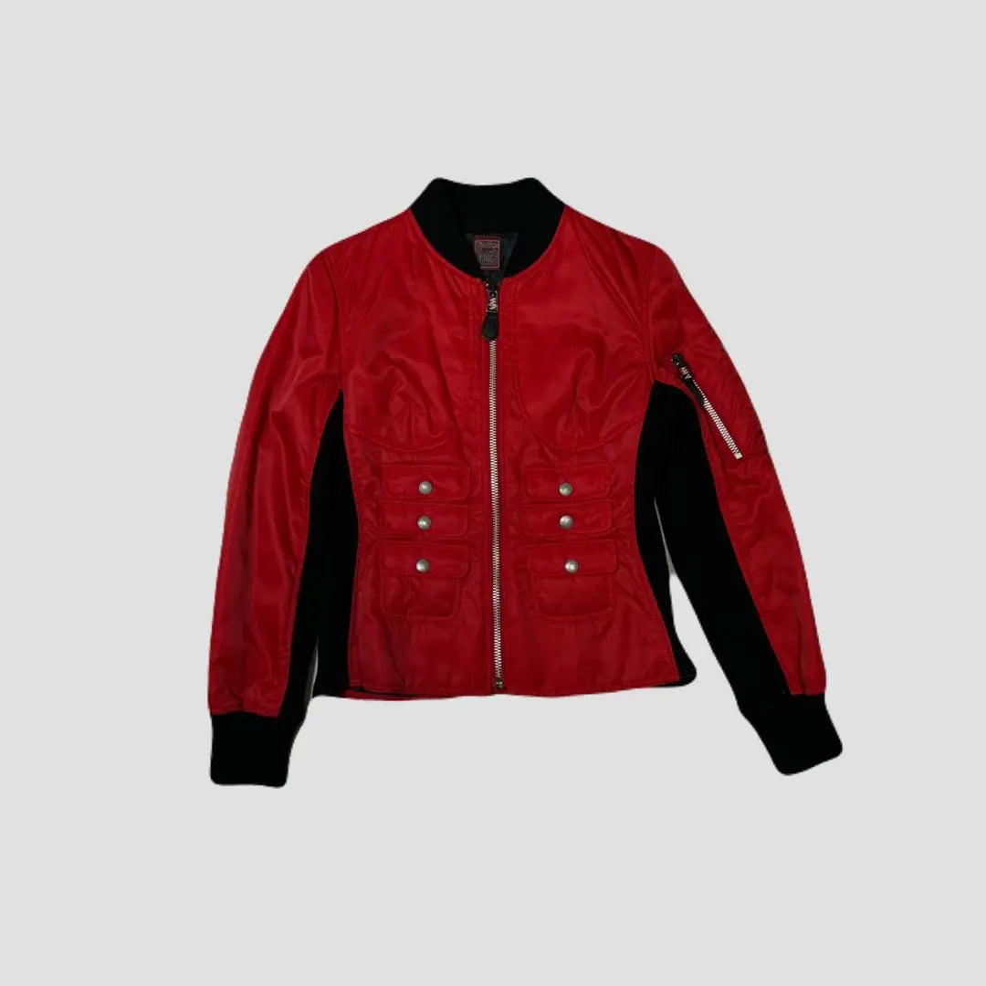 Vaqueros raros Goldie Jean Paul Goldie Nylon Riders 40 Rojo