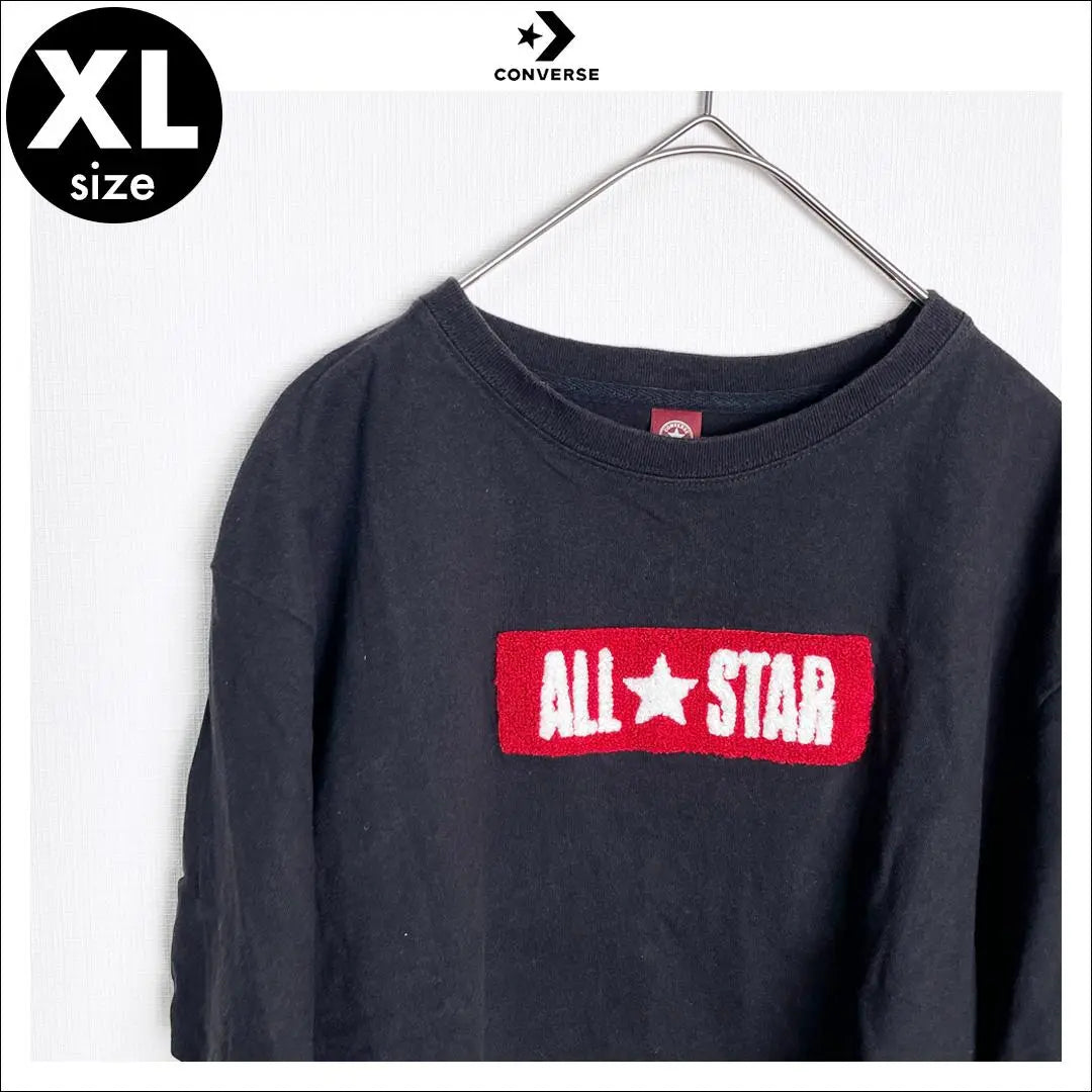 ★ Converse All Star ★ Short length logo embroidered T-shirt Vintage