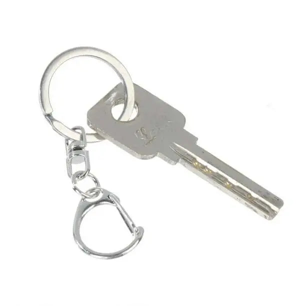 Keychain, 30 pcs, metal fittings, handmade parts, silver charm