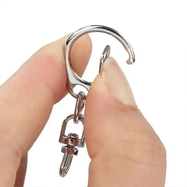 Keychain, 30 pcs, metal fittings, handmade parts, silver charm