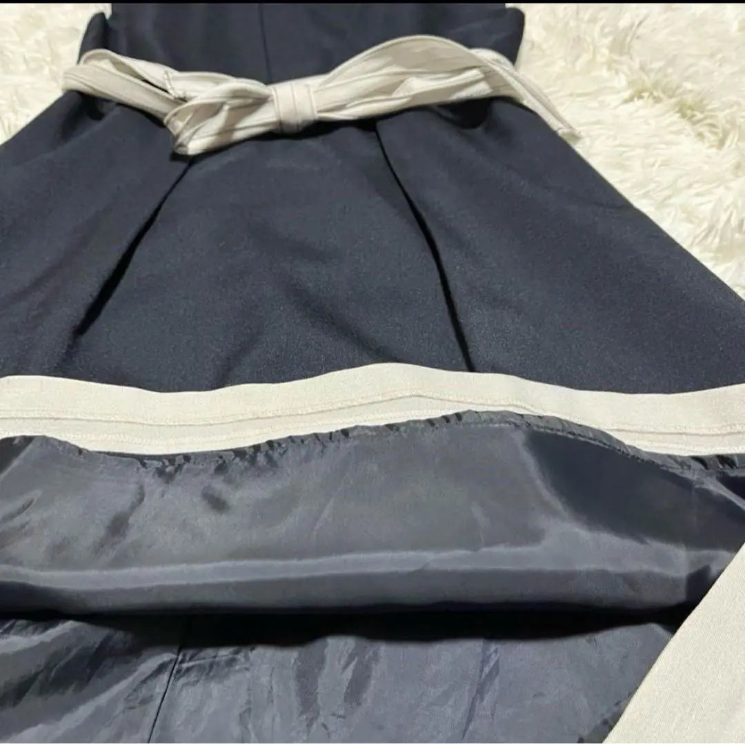 [Good condition] ESPRITMUR A-line belt-equipped one-piece suit set