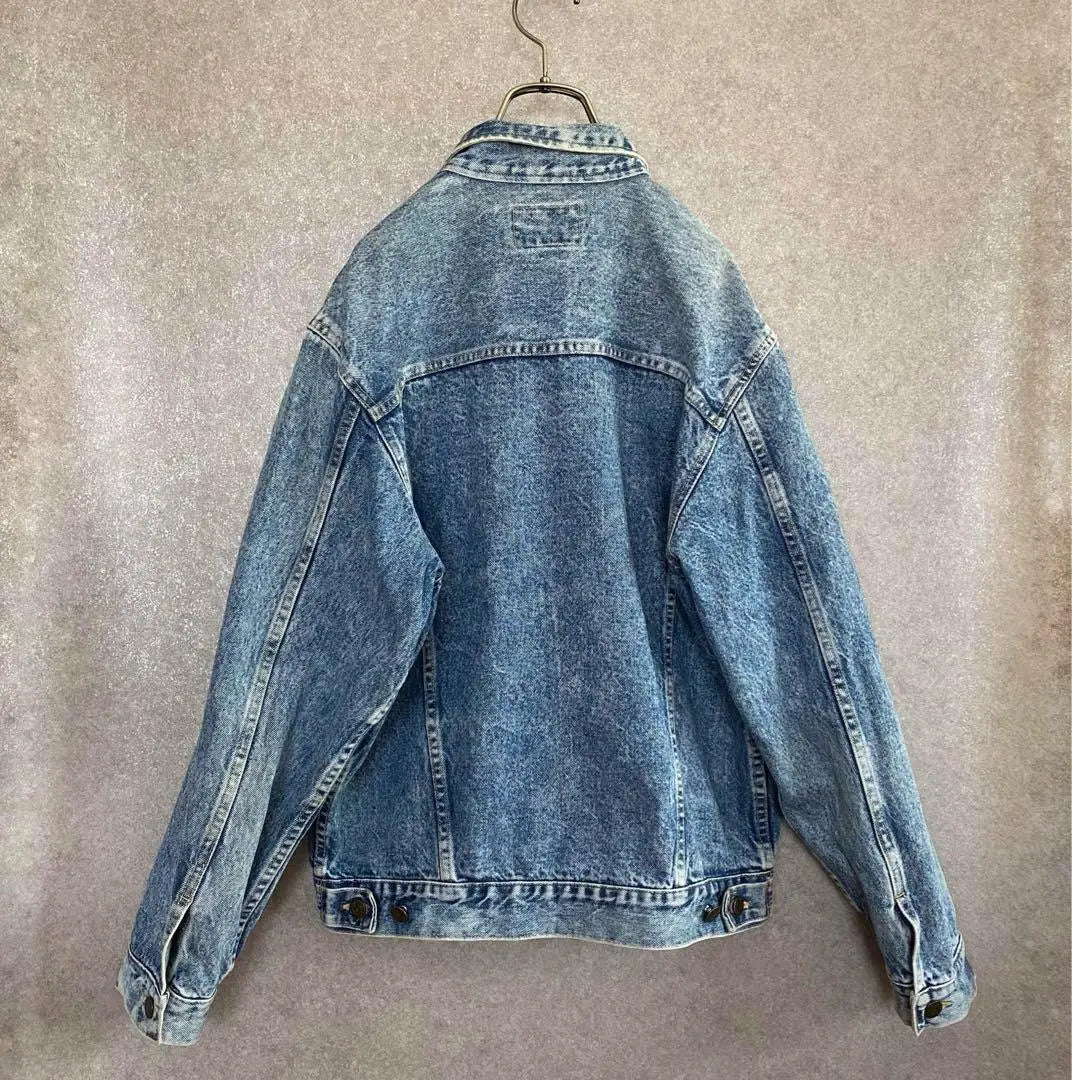 USED Retro Antiper Chemical Wash Denim Jacket Over -size G Jean