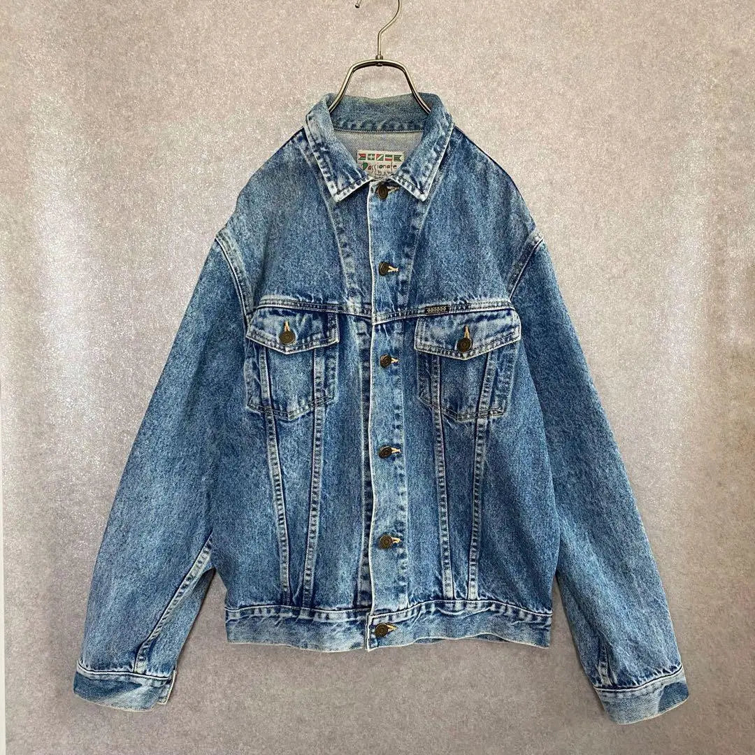 Chaqueta vaquera con lavado químico Retro Antiper de segunda mano Jean de talla grande G | usado