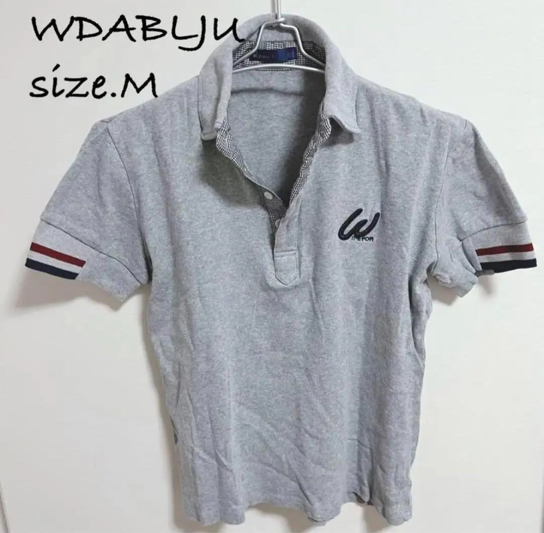 [W DABLJU] Polo shirt, short sleeve, size M | 【W DABLJU】ポロシャツ 半袖 サイズM