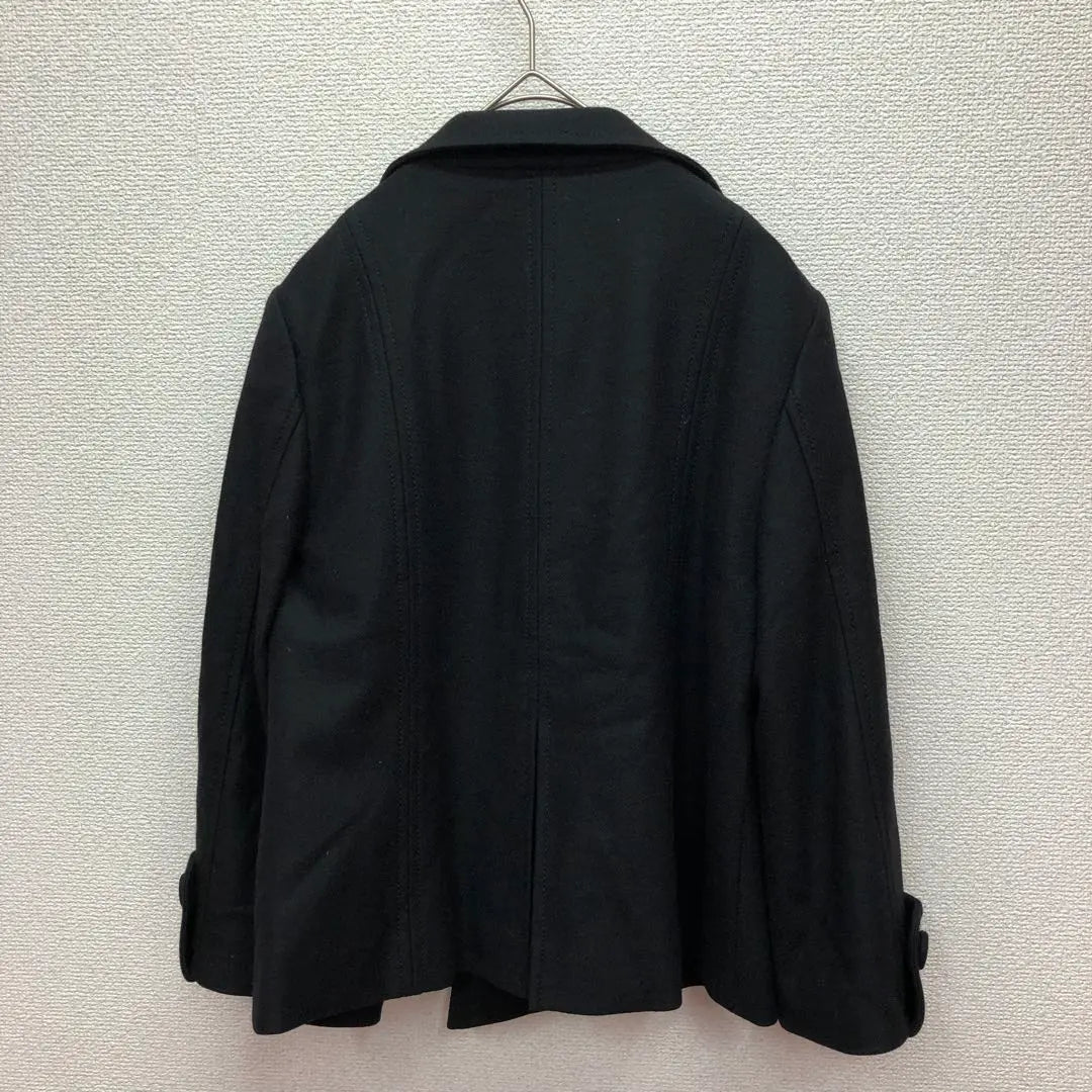 ✨ Good condition✨ ELLE [38] Wool coat ♡ Short length black P coat