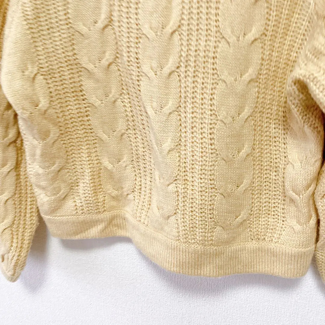 Long sleeves/knit/beige/size not listed/women/cable pattern | 長袖/ニット/ベージュ/サイズ記載なし/ レディース/ケーブル柄